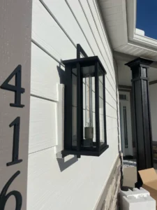 Skill electrical professional installing light fixtures in Upstate SC