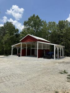 Custom barn construction by American Pointer in Greenville SC