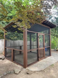 Screened porch installation by American Pointer in Upstate SC